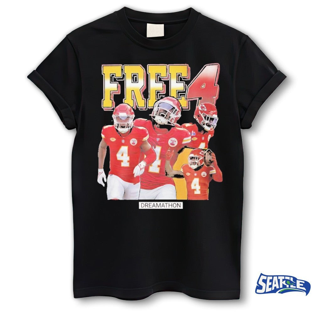 Kansas City Chiefs Rashee Ric player Free 4 Dreamathon shirt