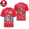 Kansas City Chiefs Some Bunny Loves The Chiefs Easter Graphic Two Sided Shirt