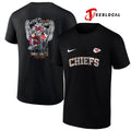 Kansas City Chiefs x Harley Davidson Santa Claus who’s on the bad list graphic shirt