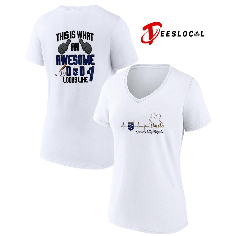 Kansas City Royals Father Day this is what an awesome dad looks like shirt