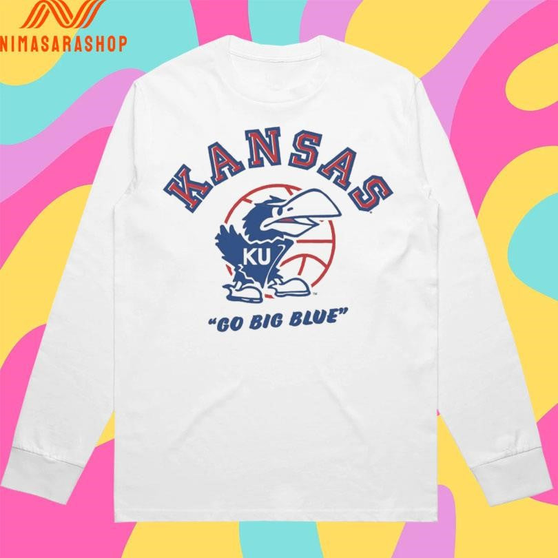 Kansas Go Big Blue Basketball Vintage Shirts