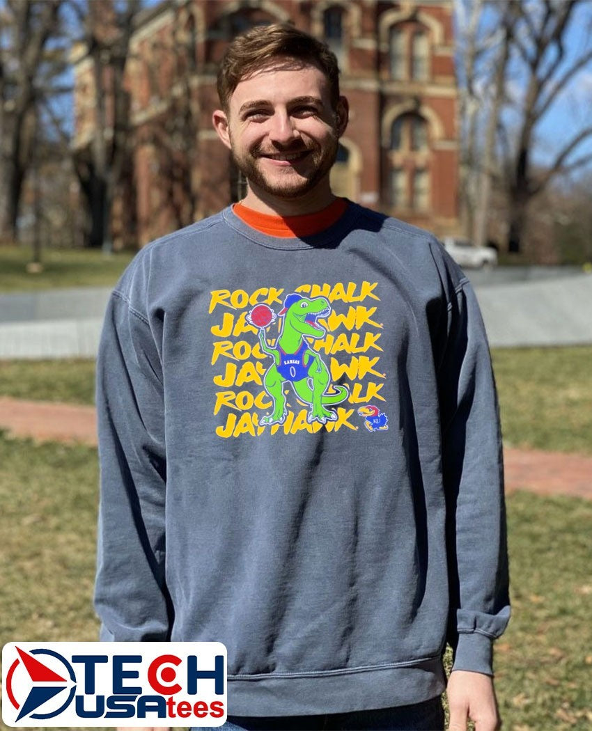 Kansas Jayhawks Basketball Dino shirt