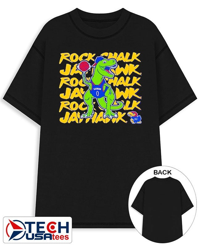 Kansas Jayhawks Basketball Dino shirt