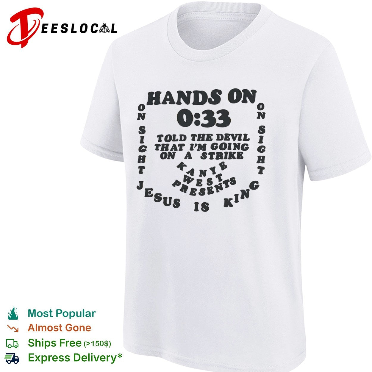 Kanye West Jesus is King religious album shirt