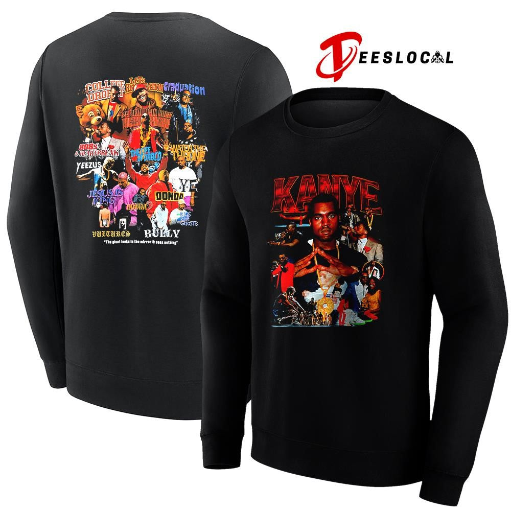 Kanye West the giant looks in the mirror and sees nothing graphic shirt