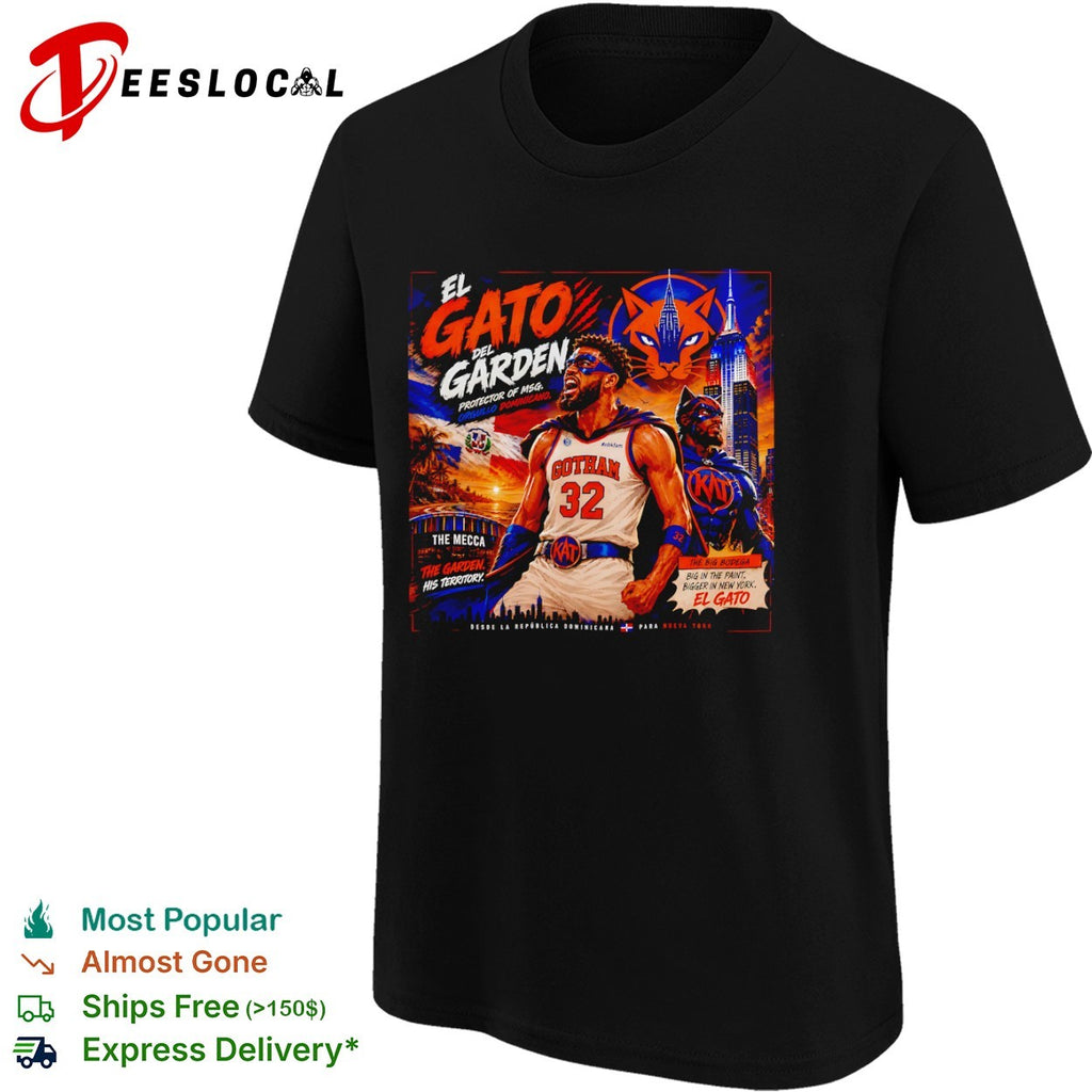 Karl-Anthony Towns El Gato del Garden Protector of MSG shirt