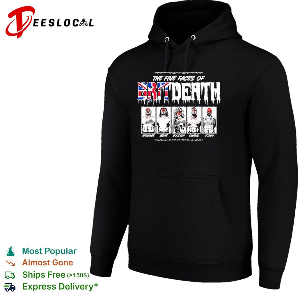 Karnage LeRae Goodish Owens OShay The Five Faces of Brit Death wrestling shirt