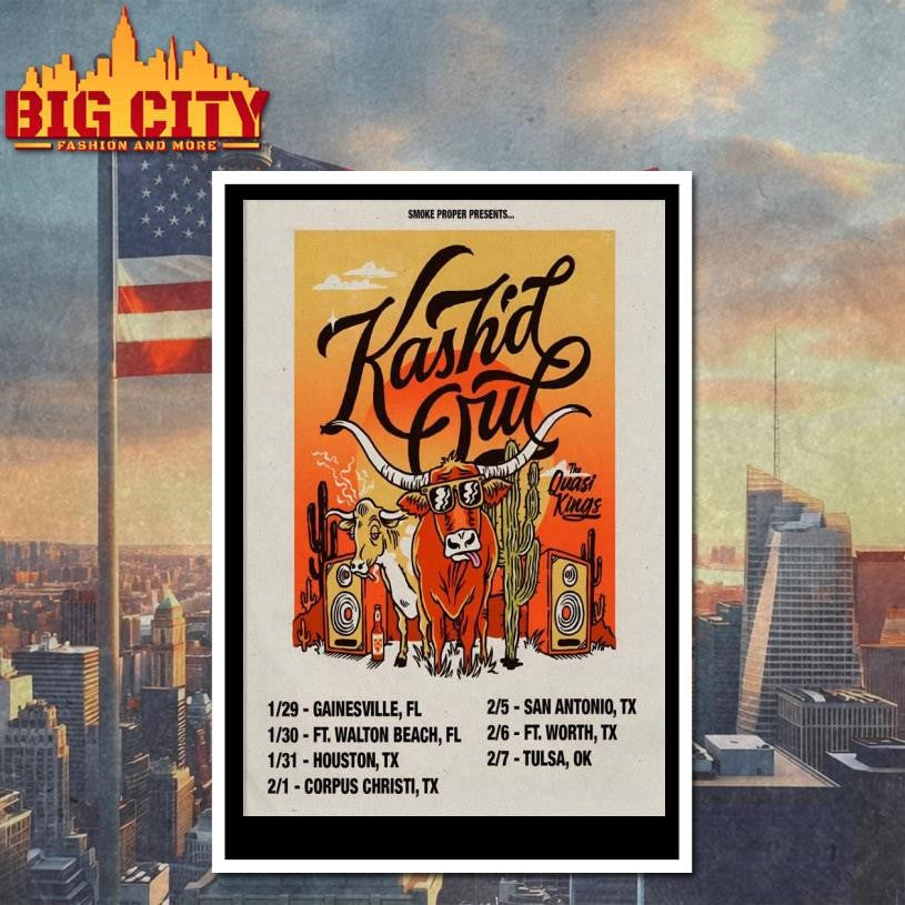 Kash’d Out And The Quasi Kings 2026 Tour Poster Shirt