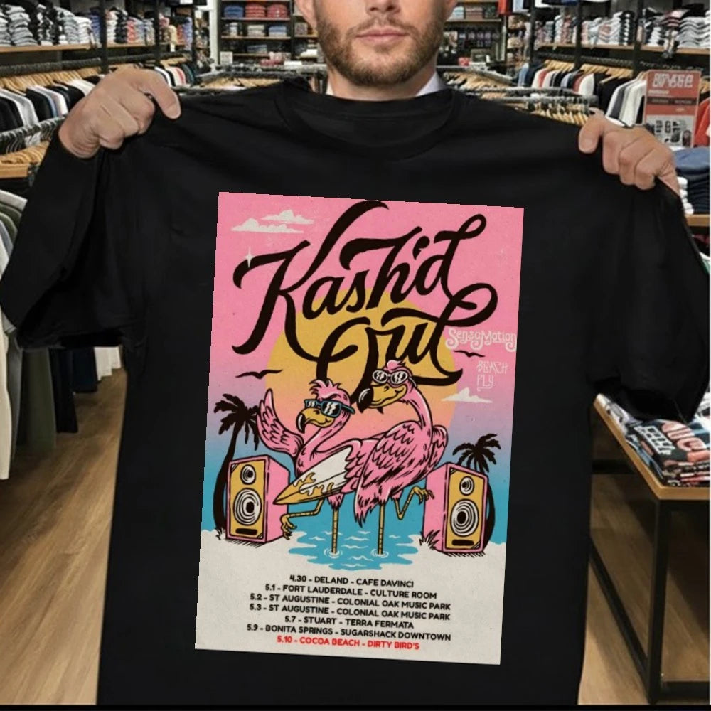 Kash’d Out Beach Fly 2026 Shows Poster Shirt