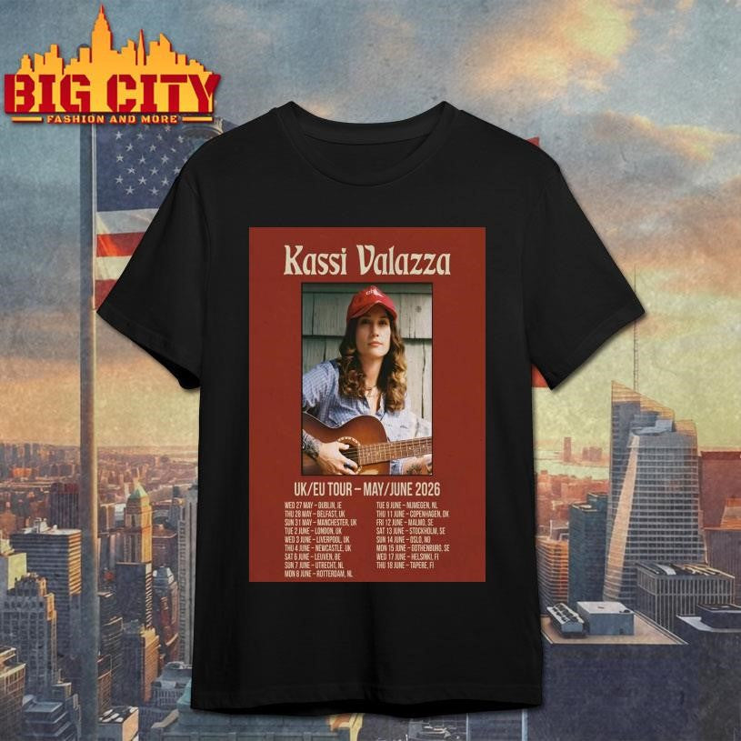 Kassi Valazza UK-EU 2026 Shows Poster shirt