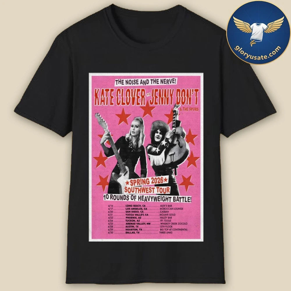 Kate Clover VS Jenny Don’t Spring 2026 Tour Poster Shirt