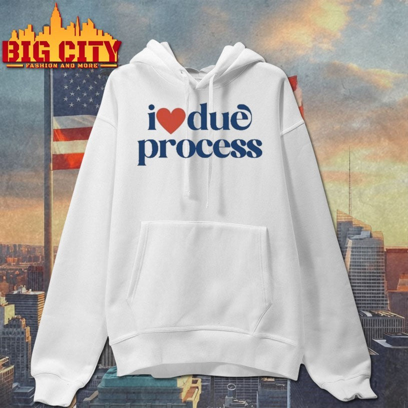 Katie Phang Wearing I Love Due Process shirts