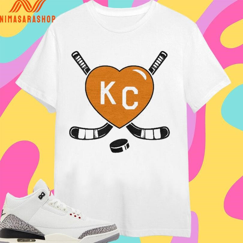 Kc Mavs Hockey Stick Heart Vintage Shirts