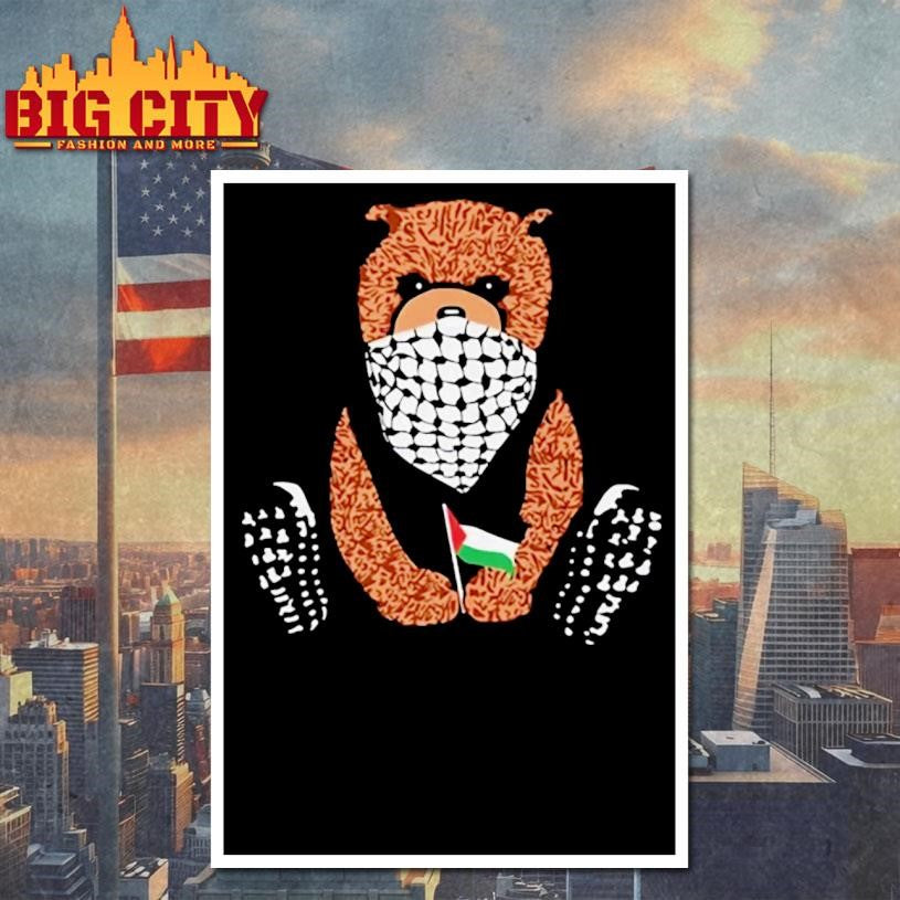 Keffiyeh Bear Pali Bear Palestine Shirt