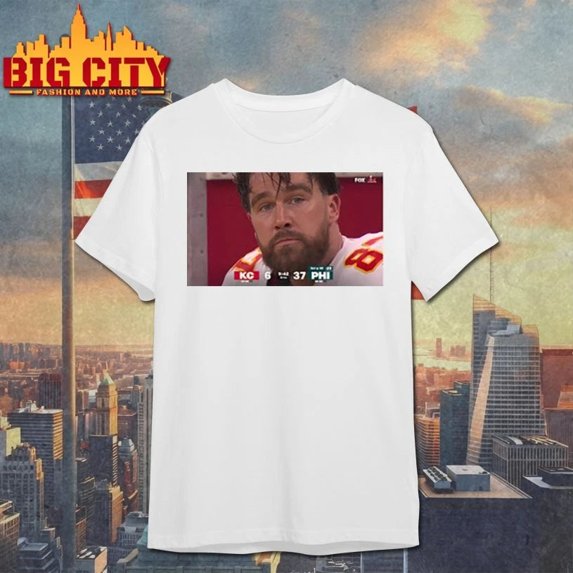 Kelce’s Face In That Loss shirt