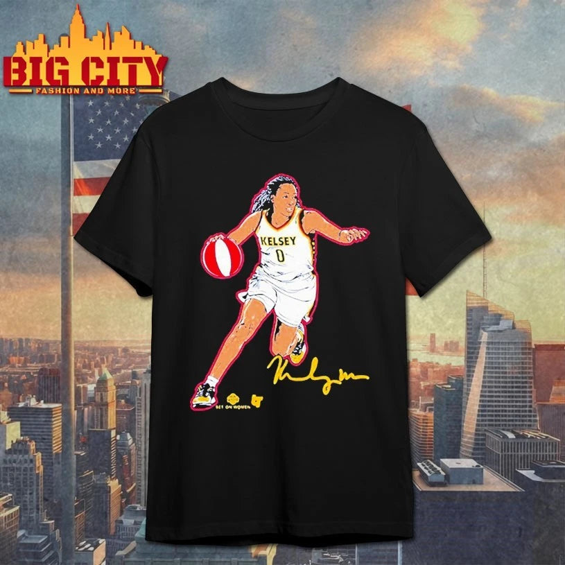Kelsey Mitchell Superstar Pose Indiana Fever signature shirts