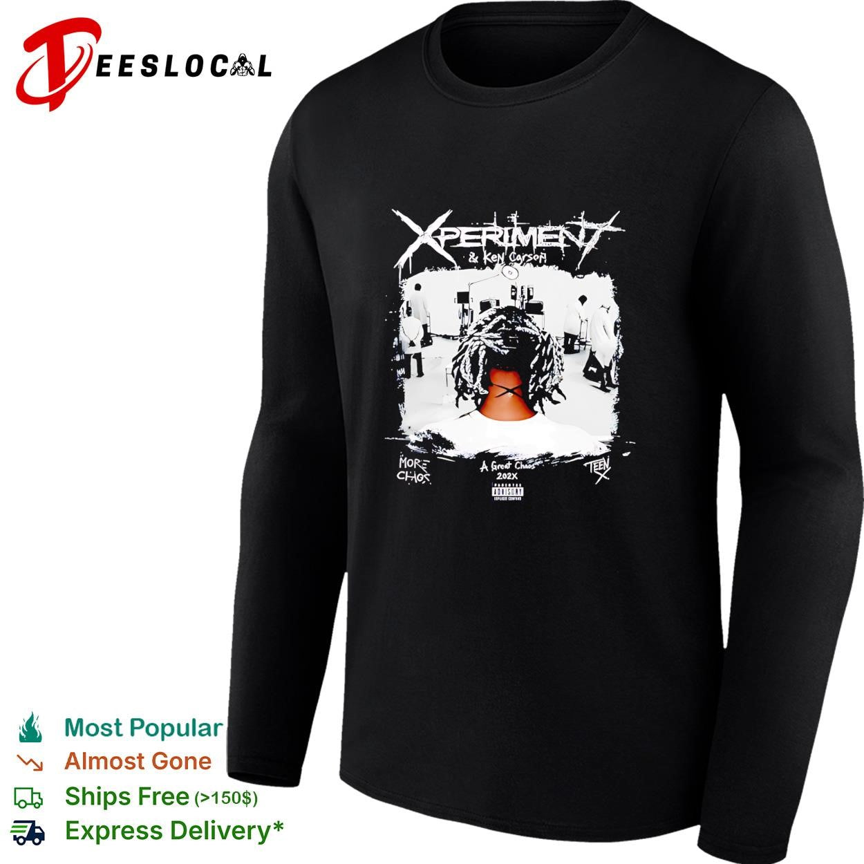 Ken Carson with Xperiment A Great Chaos retro shirt