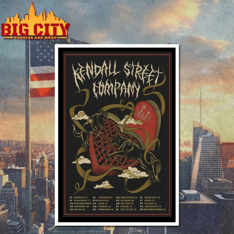 Kendall Street Company Lovers Tour Music Poster shirt