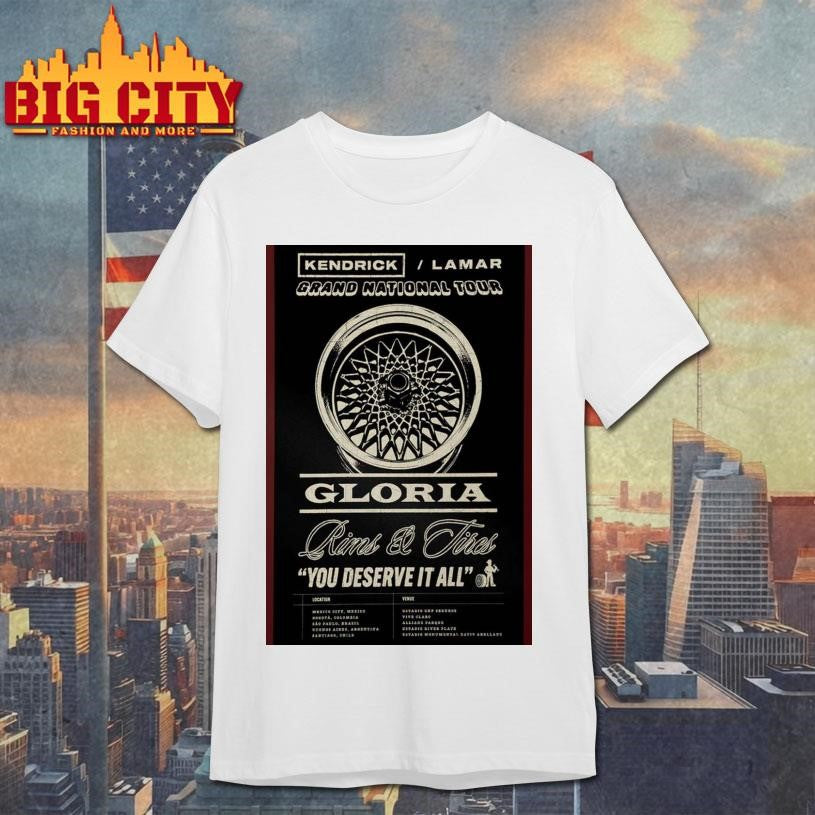 Kendrick Lamar Grand National Tour 2025 Poster Shirt