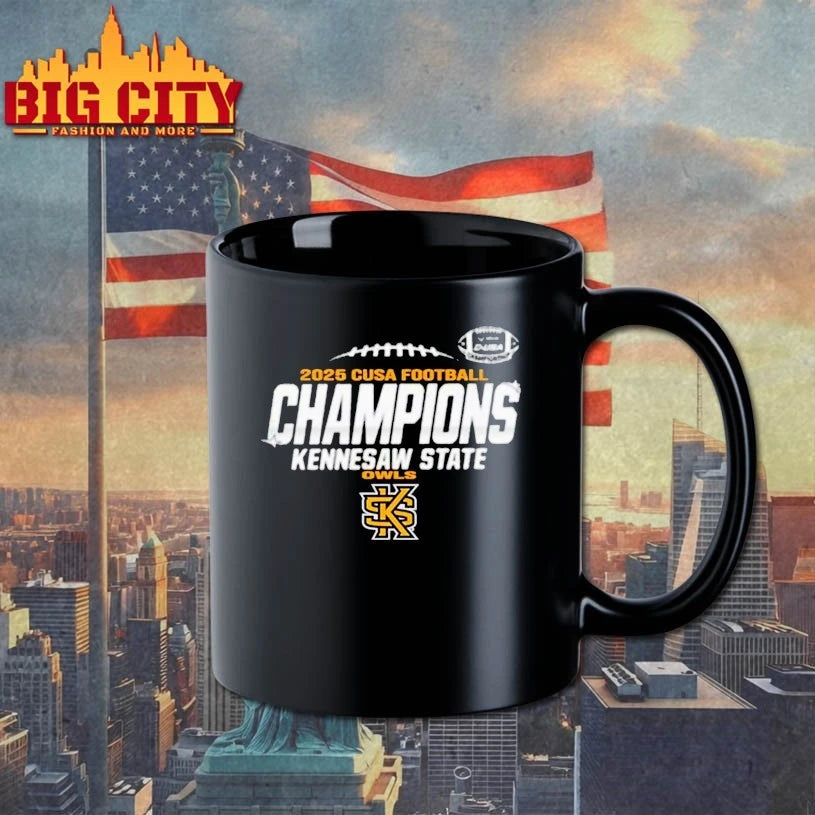 Kennesaw State Owls 2025 CUSA Football Champions shirt