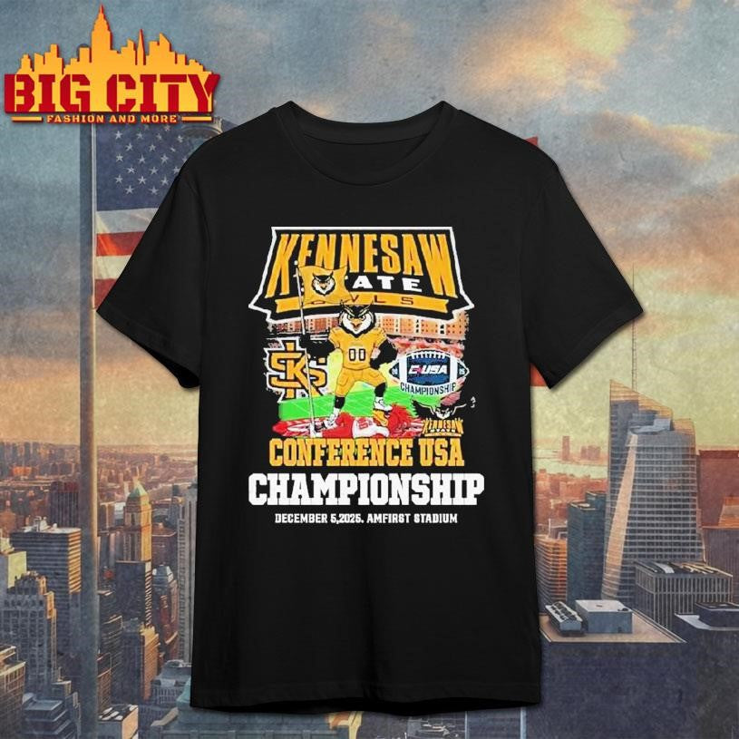 Kennesaw State Owls Conference Usa Championship December 5, 2025 Amfirst Stadium Shirt