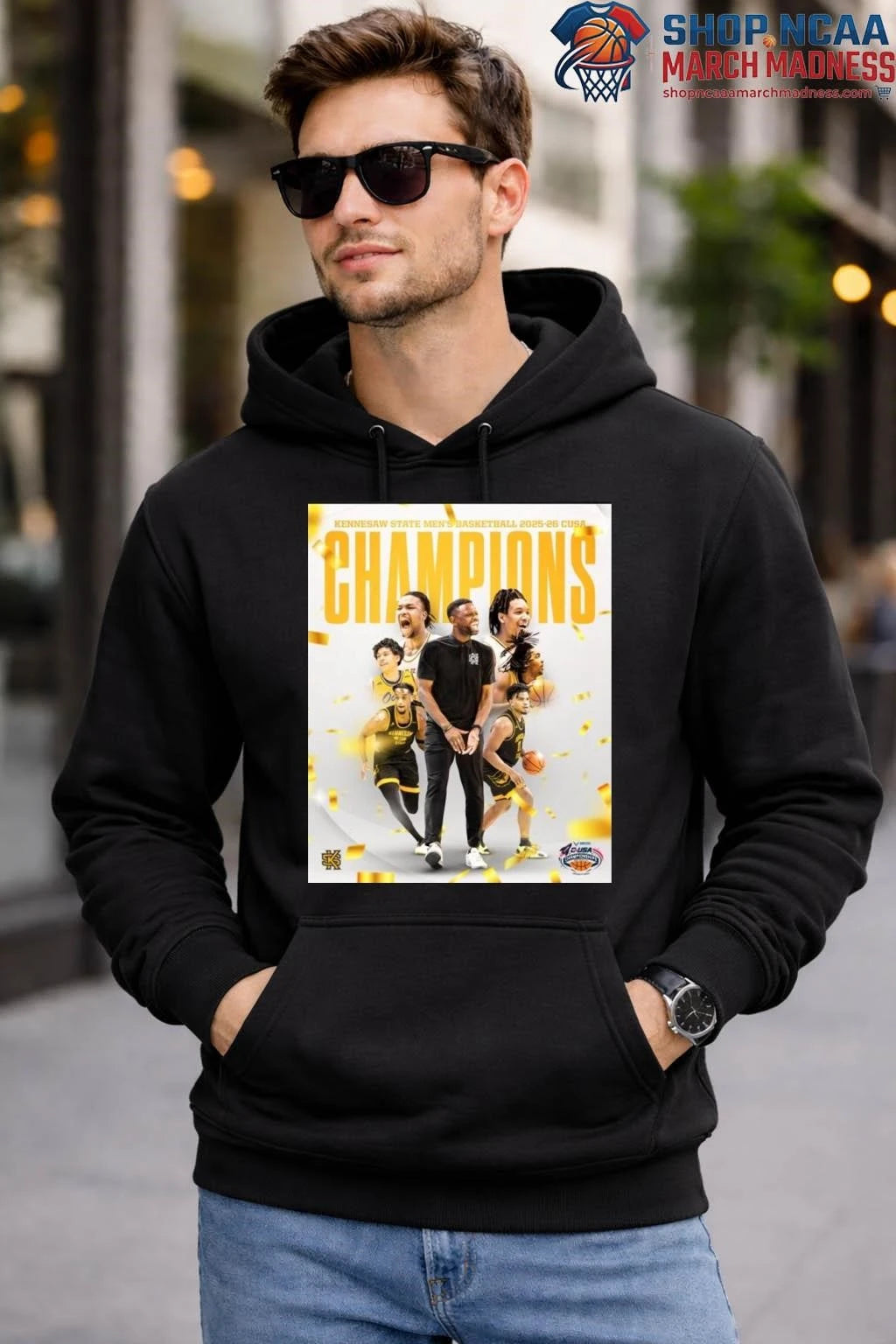 Kennesaw State Owls Men’s Basketball 2025 26 Conference USA Shirt Kennesaw State Owls 2026 Shirt