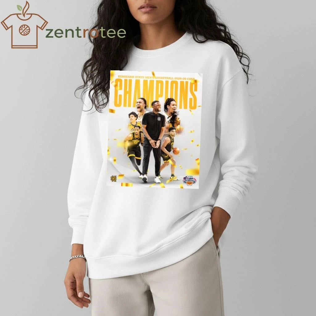Kennesaw State Owls Men’s Basketball 2025-26 Cusa Champions tee
