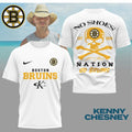 Kenny Chesney No Shoes Nation x Boston Bruins NHL Logo Two Sided Shirt
