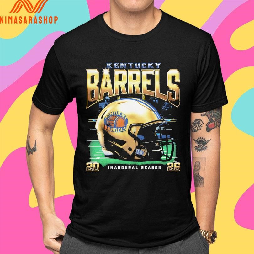 Kentucky Barrels Inaugural Season Schedule 2026 Helmet Football Shirts