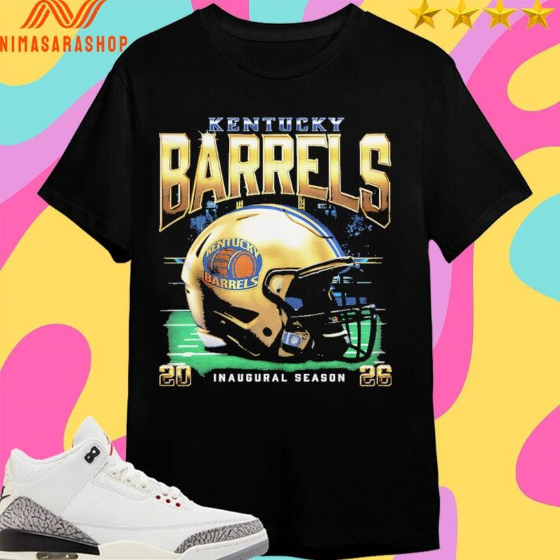 Kentucky Barrels Inaugural Season Schedule 2026 Helmet Football Shirts