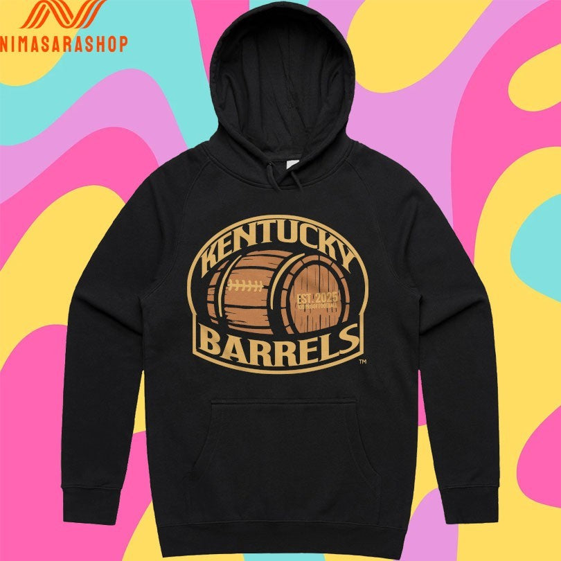 Kentucky Barrels Main Logo Est 2025 100 Proof Football Shirts