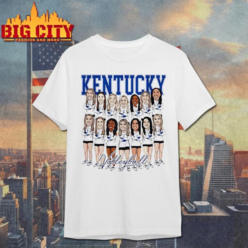 Kentucky Women’s Volleyball NCAA Team caricature 25 26 Shirt