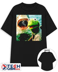 Kermit the Frog smoking jaws Muppet meme shirt
