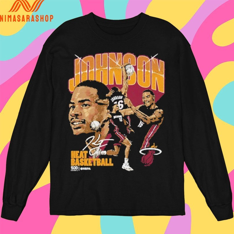 Keshad Johnson Miami Heat Basketball Collage Shirts