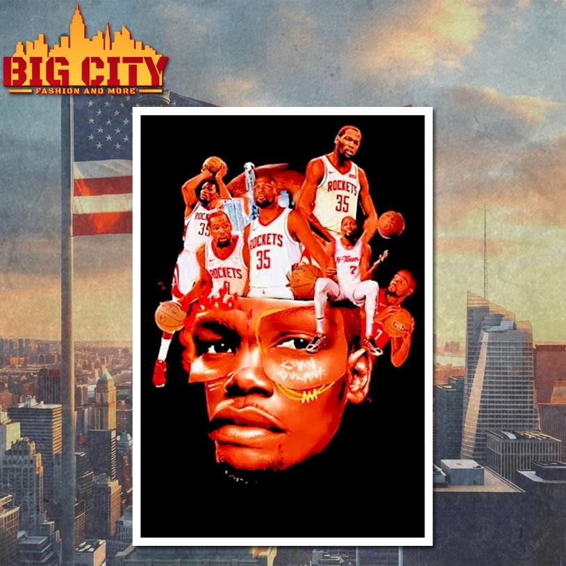 Kevin Durant Houston Rockets big head graphic Shirt