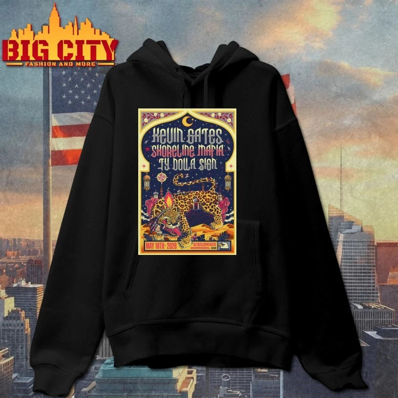 Kevin Gates With Shoreline Mafia And Ty Dolla Sign May 19 2026 Red Rocks Shows Poster shirt