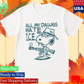 Kevin Ku Wearing All My Dawgs Hate Ice Shirt