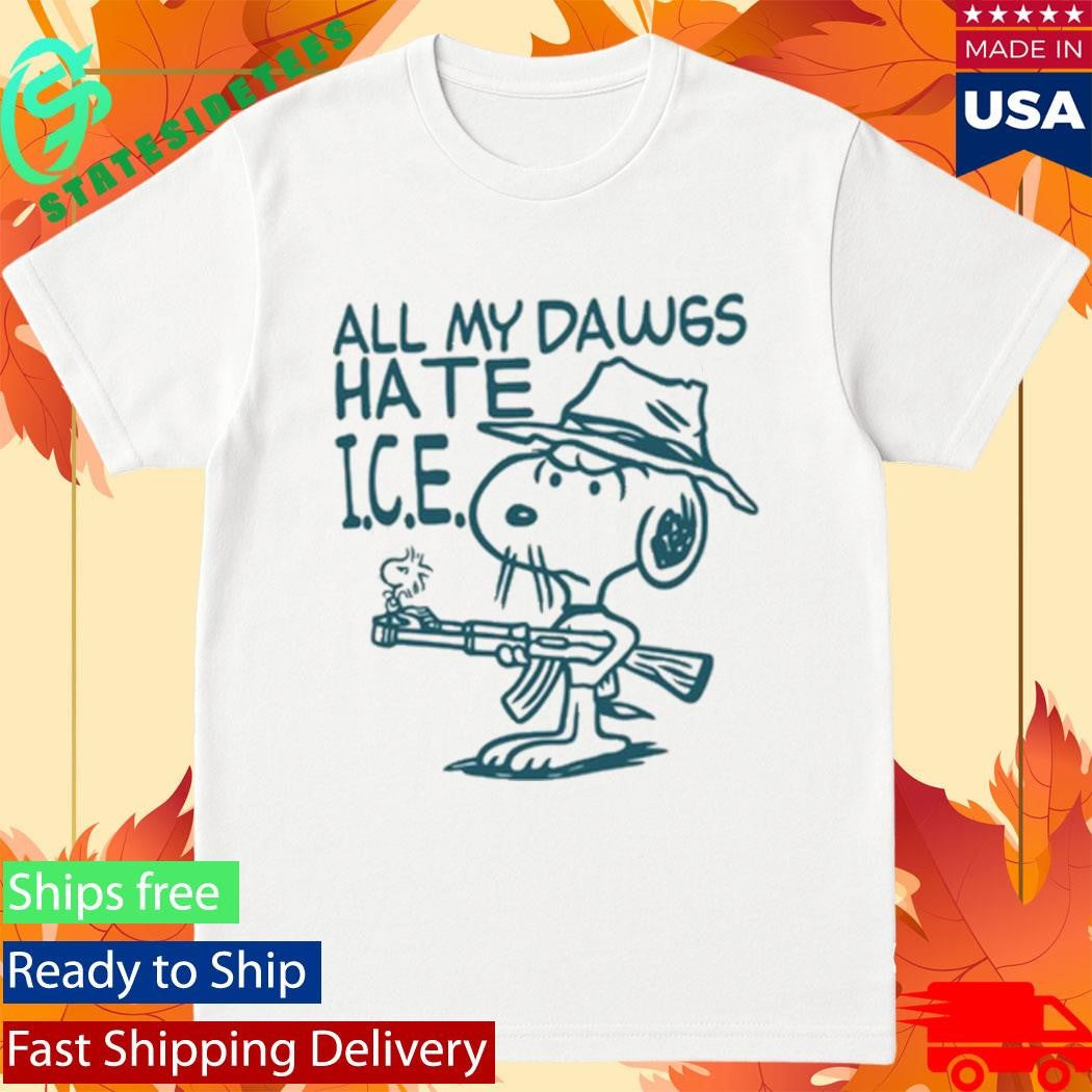 Kevin Ku Wearing All My Dawgs Hate Ice Shirt