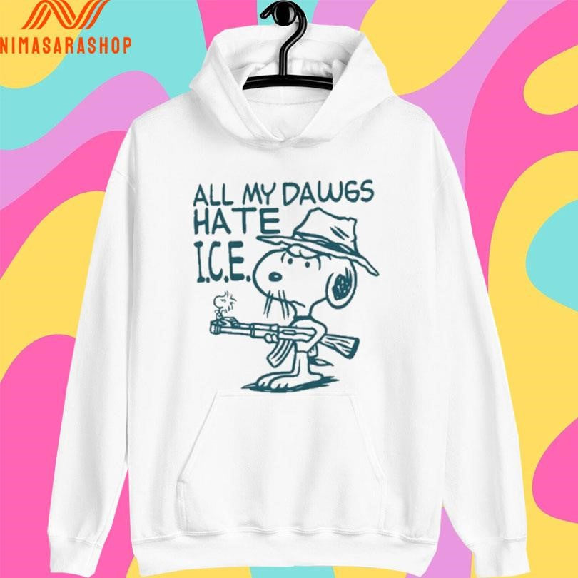 Kevin Ku Wearing All My Dawgs Hate Ice Shirts