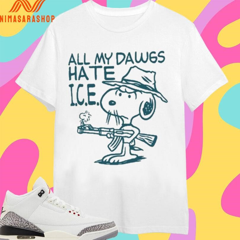 Kevin Ku Wearing All My Dawgs Hate Ice Shirts