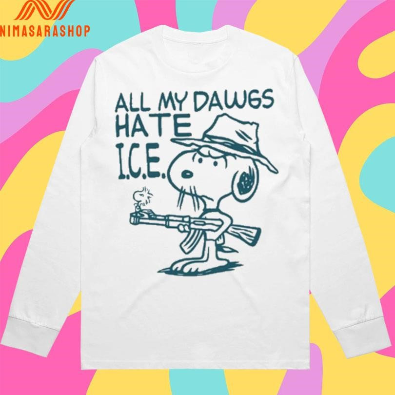 Kevin Ku Wearing All My Dawgs Hate Ice Shirts