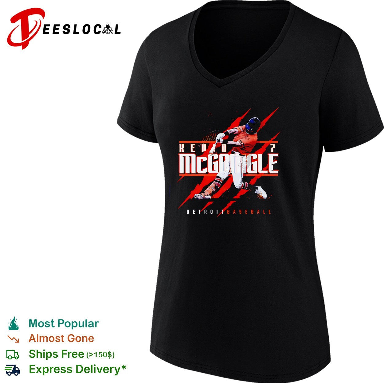 Kevin McGonigle Detroit baseball number 7 shirt