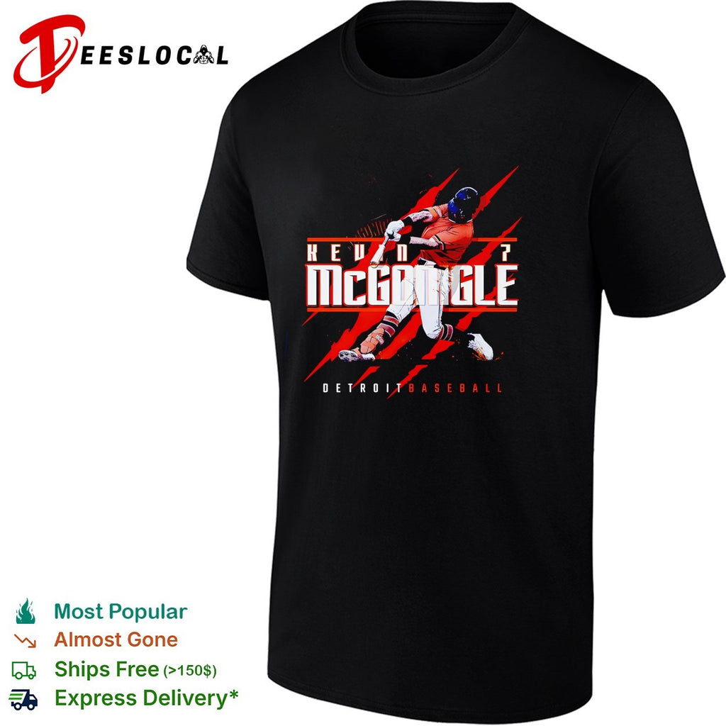 Kevin McGonigle Detroit baseball number 7 shirt