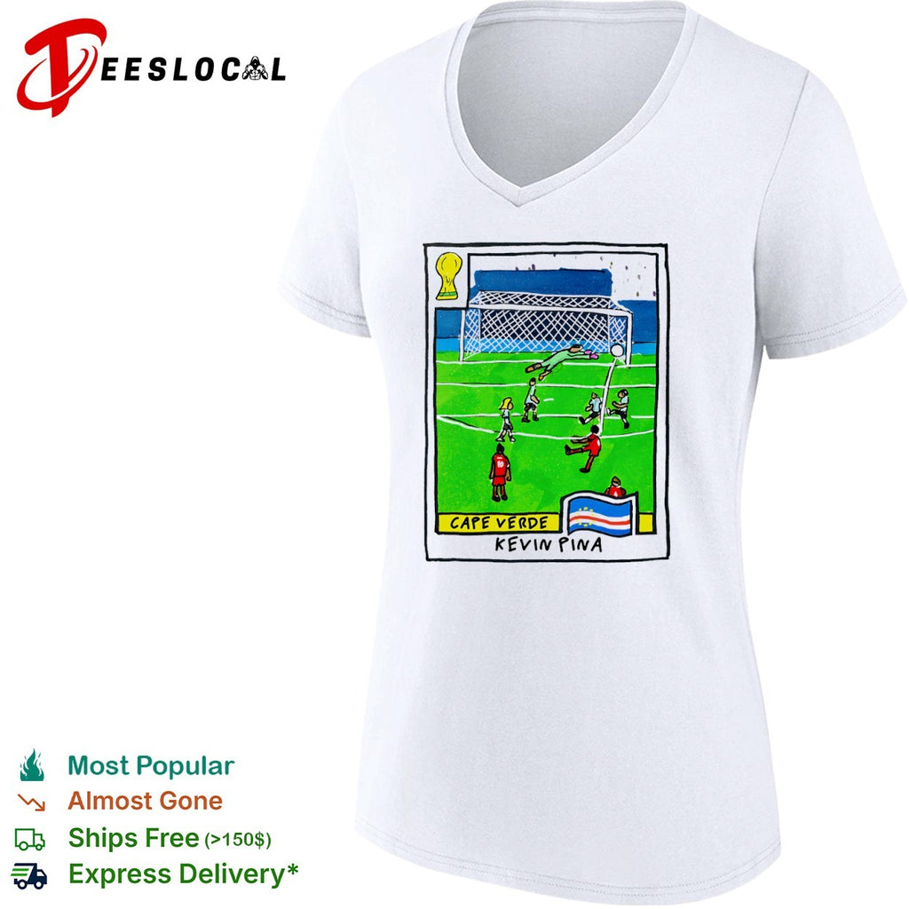 Kevin Pina Cape Verde National Football Team World Cup Panini Style Soccer Art shirt