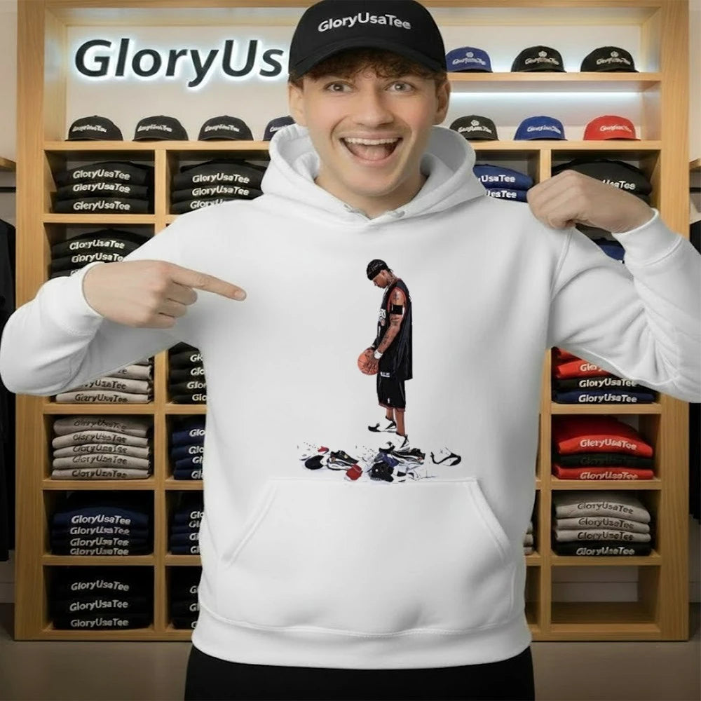 Keyonte George Wearing Allen Iverson Graphic Shirt