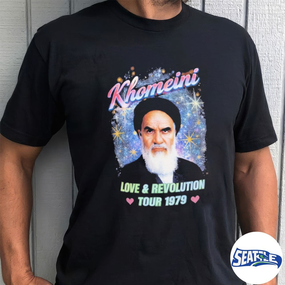 Khomeini Iran Love and Revolution Tour 1979 Shirt