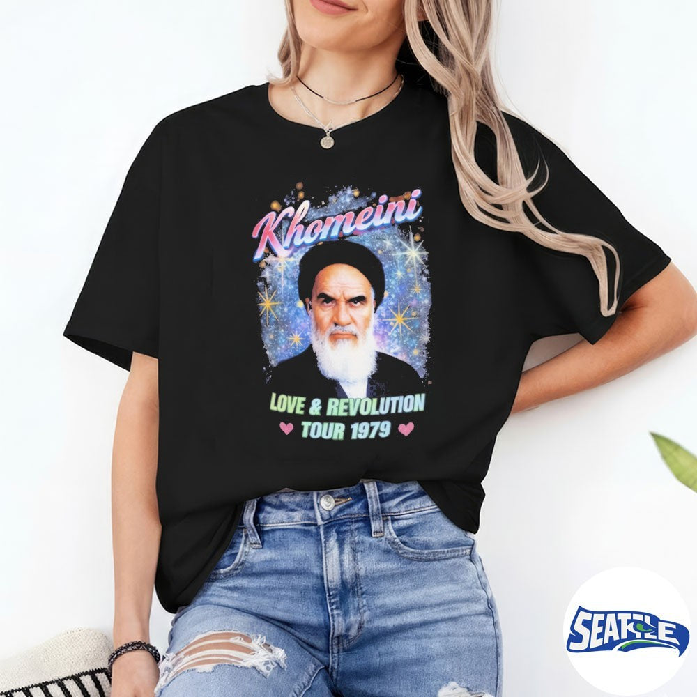 Khomeini Iran Love and Revolution Tour 1979 Shirt
