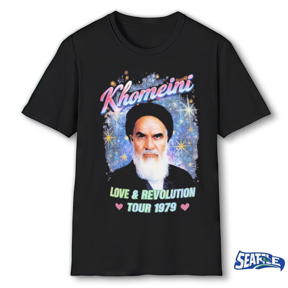 Khomeini Iran Love and Revolution Tour 1979 Shirt