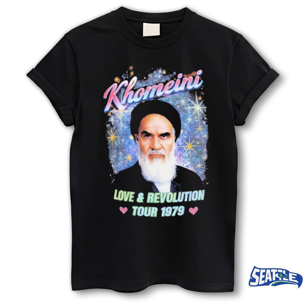 Khomeini Iran Love and Revolution Tour 1979 Shirt