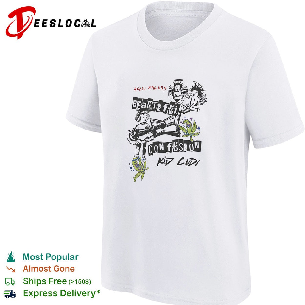 Kid Cudi Rebel Ragers tour beautiful confusion shirt